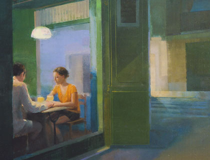 la-cita-pareja-enamorados-oleo-alejandra-caballero